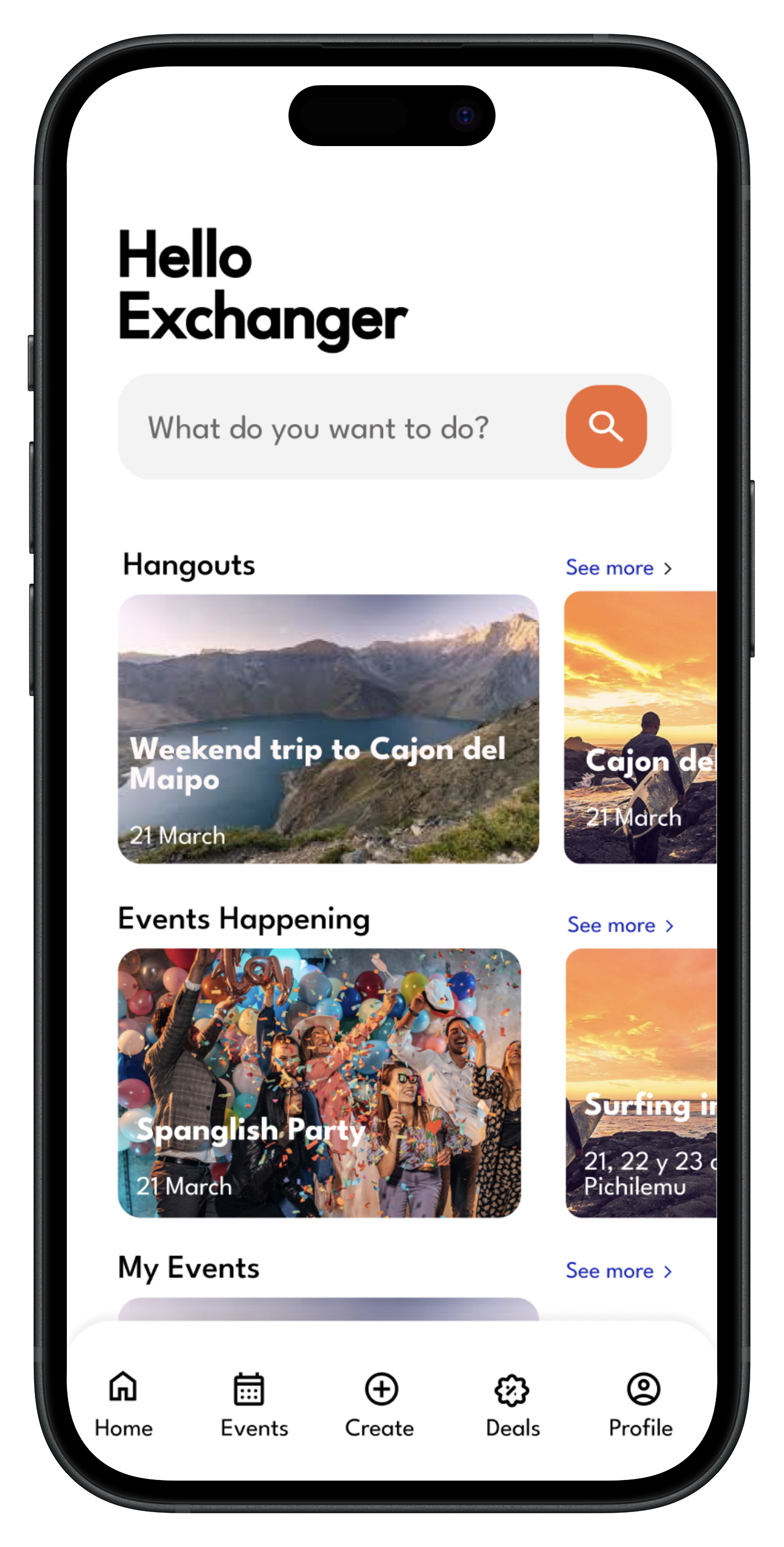 Ohana App Mockup